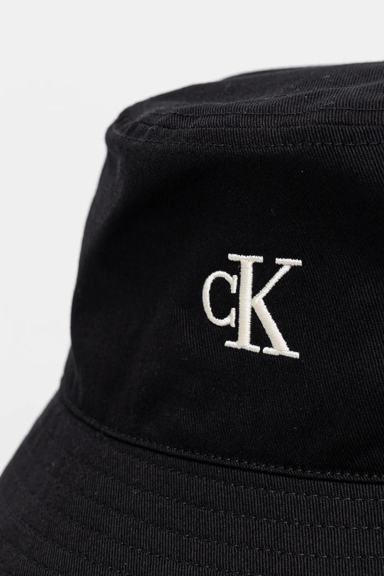 Pamučni šešir Calvin Klein Jeans LV04K5020G crna SS25
