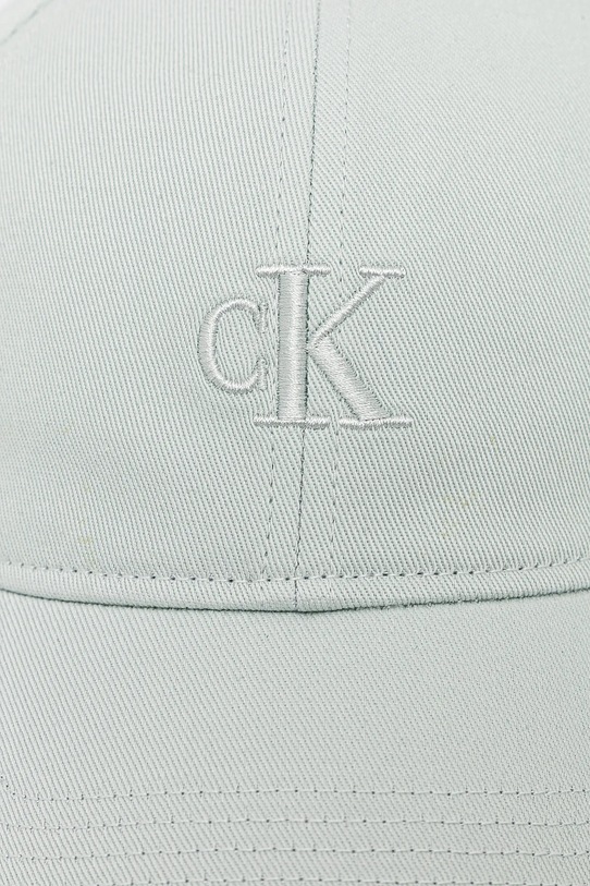 Βαμβακερό καπέλο του μπέιζμπολ Calvin Klein Jeans LV04K5024G πράσινο AW25