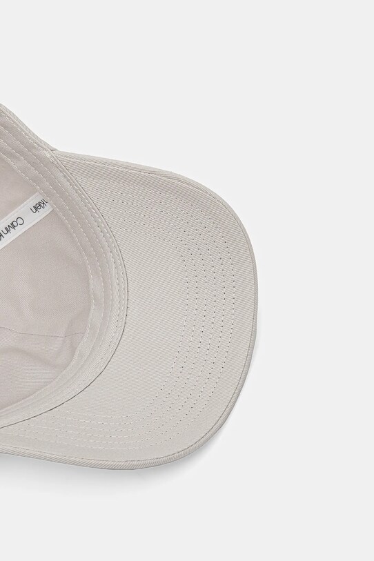 Calvin Klein Jeans czapka z daszkiem bawełniana szary LV04K5024G