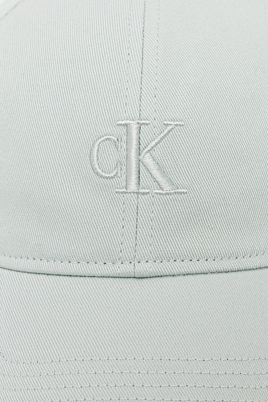 Памучна шапка с козирка Calvin Klein Jeans LV04K5024G тюркоазен AW25