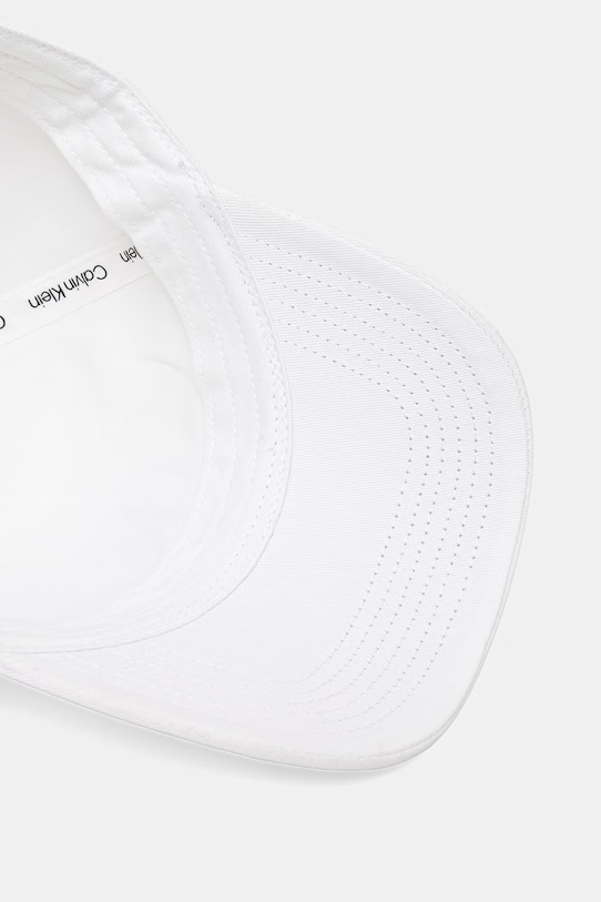 Calvin Klein Jeans baseballová čepice dámská bavlněná bílá LV04K5027G