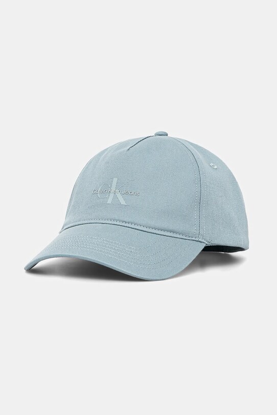 Хлопковая кепка Calvin Klein Jeans хлопок голубой LV04K5027G