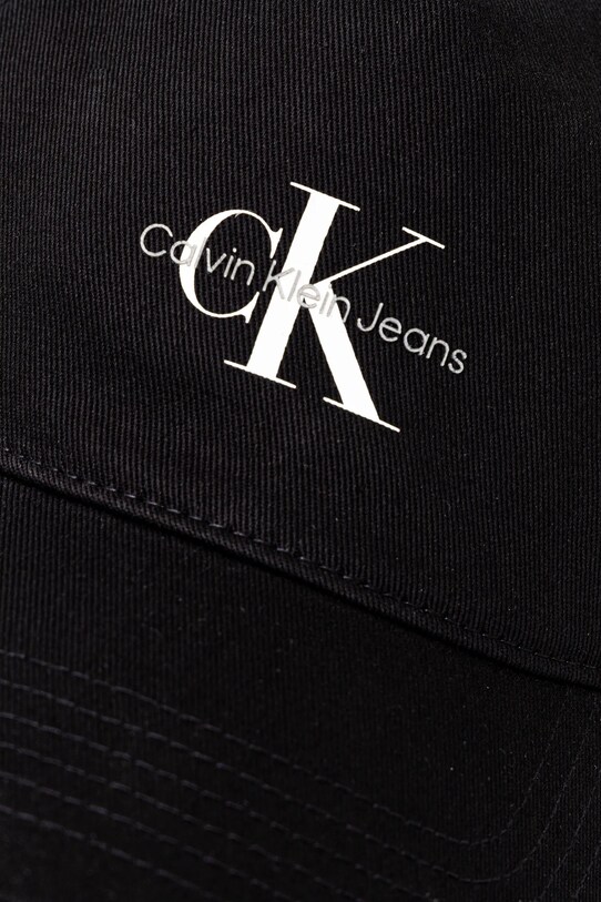 Bombažna bejzbolska kapa Calvin Klein Jeans LV04K5027G črna SS25