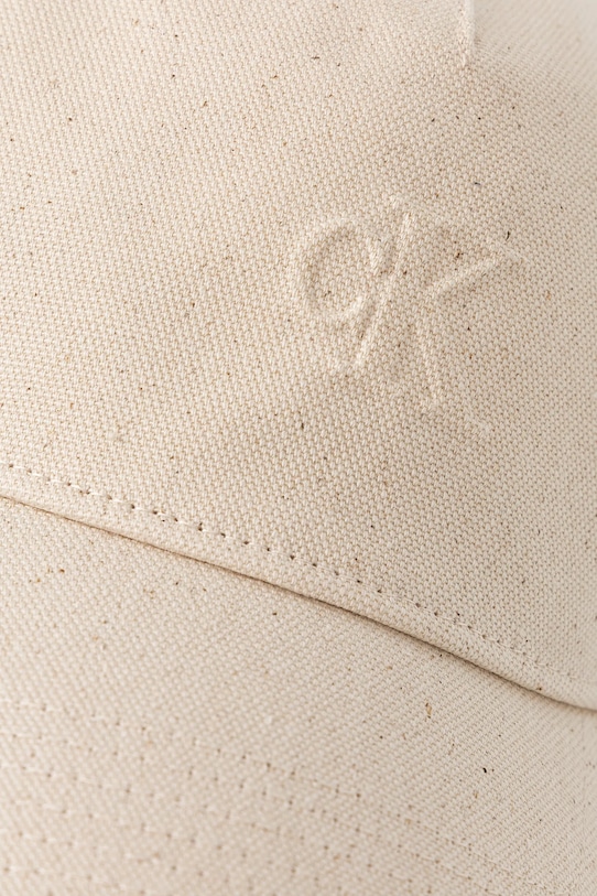 Бавовняна бейсболка Calvin Klein Jeans LV04K5049G бежевий SS25