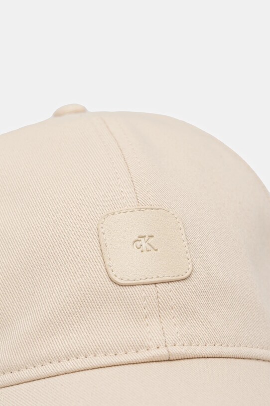 Accesorii Calvin Klein Jeans șapcă de baseball din bumbac LV04K5052G bej