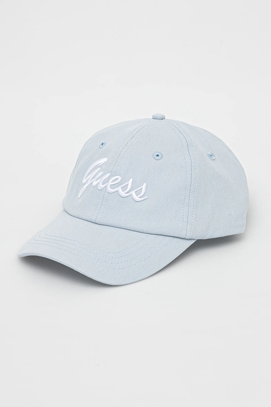 Guess șapcă de baseball din bumbac bumbac albastru V5GZ00.WFKN0