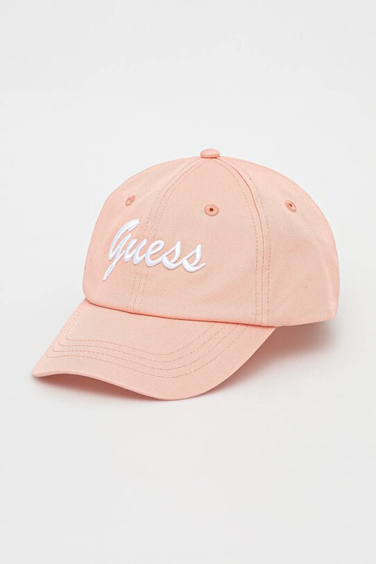 Хлопковая кепка Guess аппликация оранжевый V5GZ00.WFKN0
