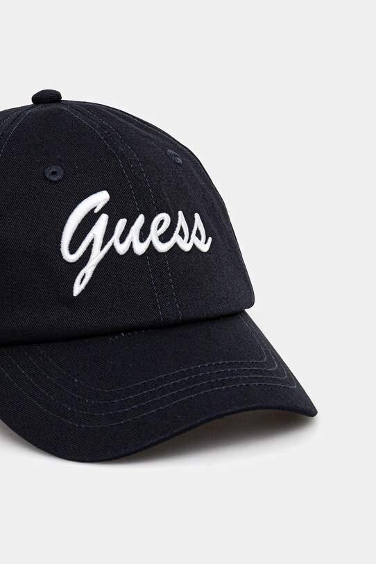 Bavlněná baseballová čepice Guess V5GZ00.WFKN0 námořnická modř SS25
