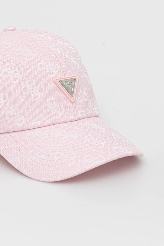 Guess czapka z daszkiem V5GZ03.WH492 różowy SS25
