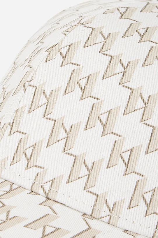 Akcesoria Karl Lagerfeld czapka z daszkiem bawełniana A2W33016 beżowy