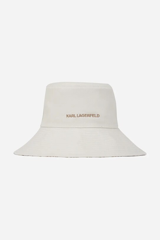 Karl Lagerfeld pălărie din bumbac bumbac alb A2W33017