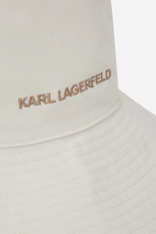 Accesorii Karl Lagerfeld pălărie din bumbac A2W33017 alb