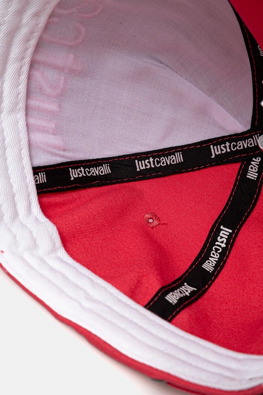 Bavlněná baseballová čepice Just Cavalli růžová 78RAZK30.ZG192