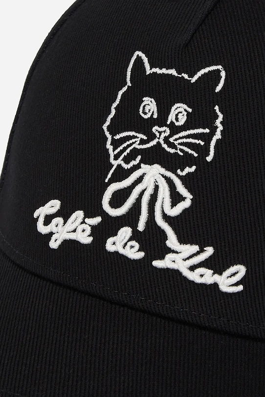 Accesorii Karl Lagerfeld șapcă de baseball din bumbac A2W33047 negru