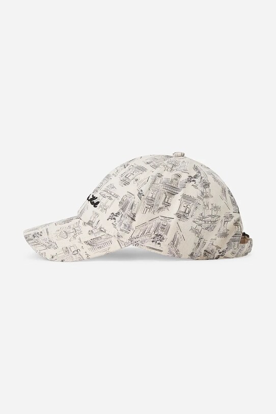 Karl Lagerfeld șapcă de baseball din bumbac alb A2W33072