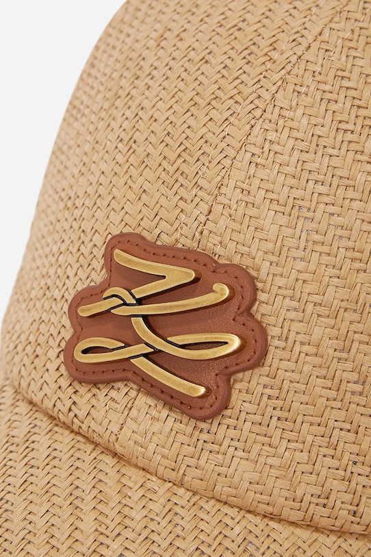 Akcesoria Karl Lagerfeld czapka z daszkiem A2W33011 brązowy