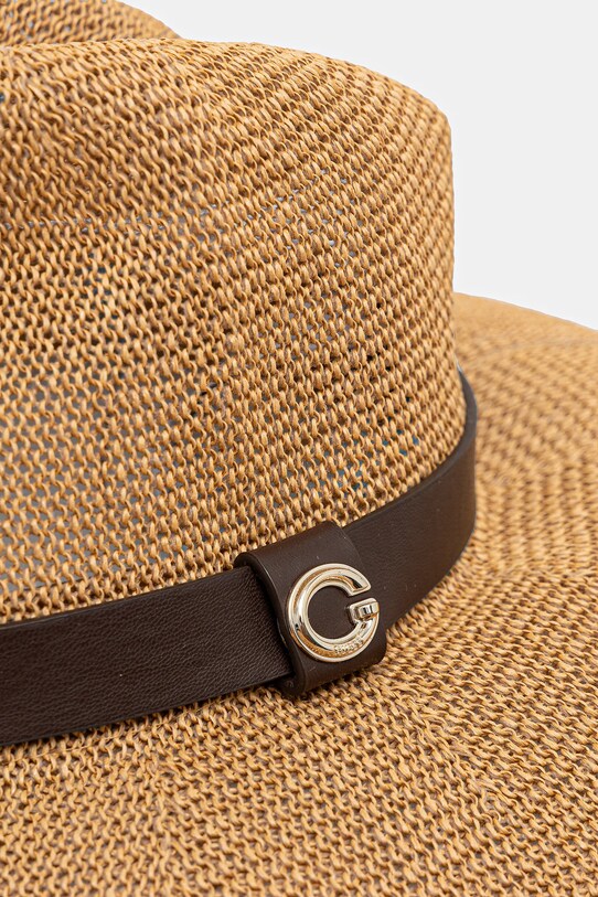 Klobúk Guess FEDORA AW5287.NYL01 hnedá SS25