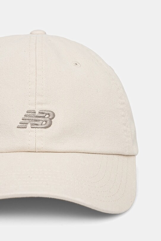 New Balance șapcă de baseball din bumbac LAH51009LIN bej SS25