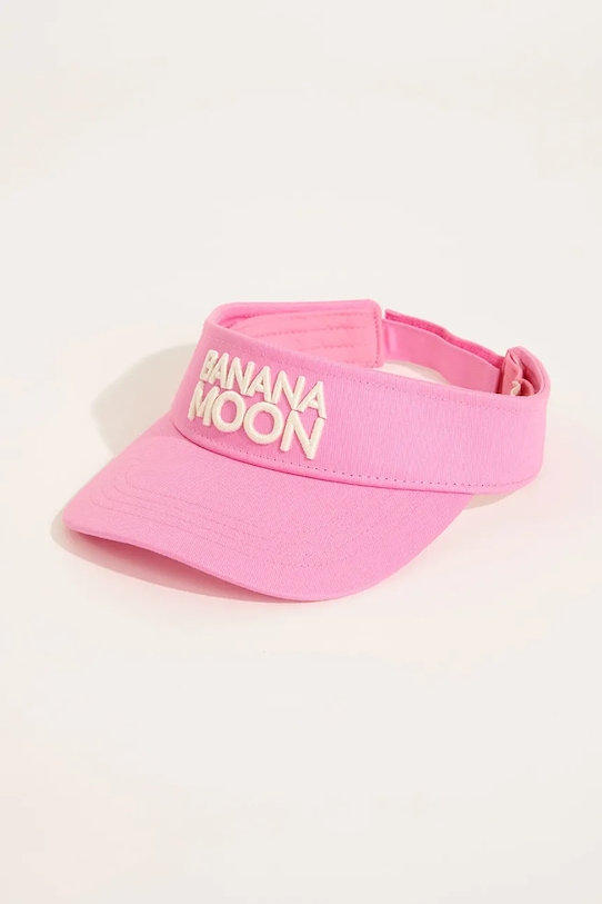 Banana Moon daszek bawełniany Basiccap aplikacja różowy MAFFIN.BASICCAP