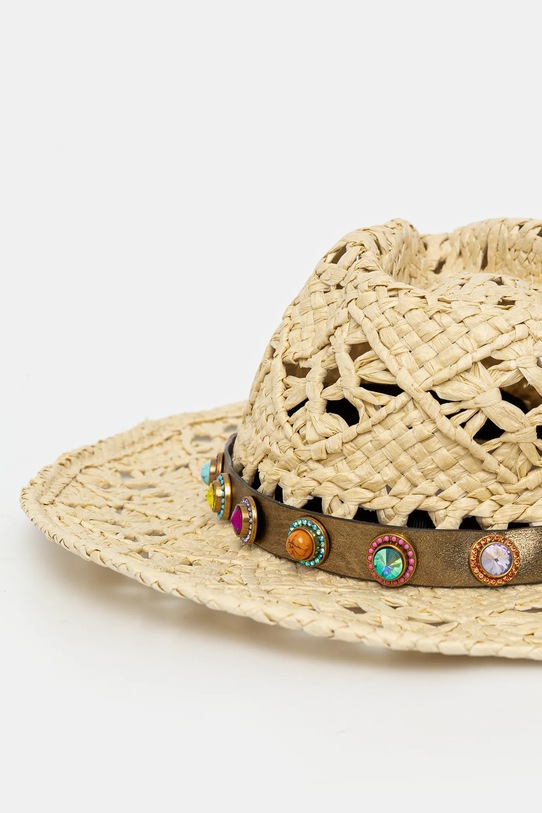 Капелюх Kurt Geiger London 4419860999 бежевий SS25