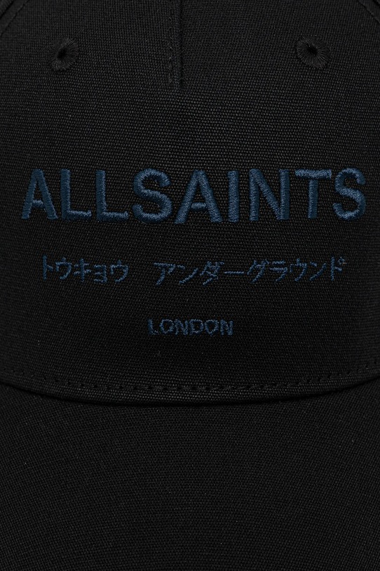 Bavlnená šiltovka AllSaints 29AS101819 čierna AW25