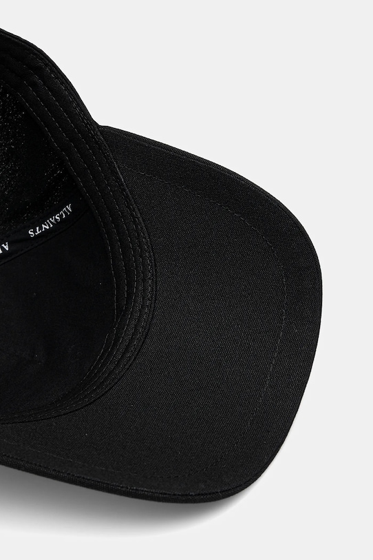 Bavlnená šiltovka AllSaints čierna 29AS101819