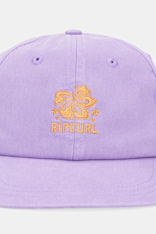 Rip Curl czapka z daszkiem bawełniana 04QWHE fioletowy SS25