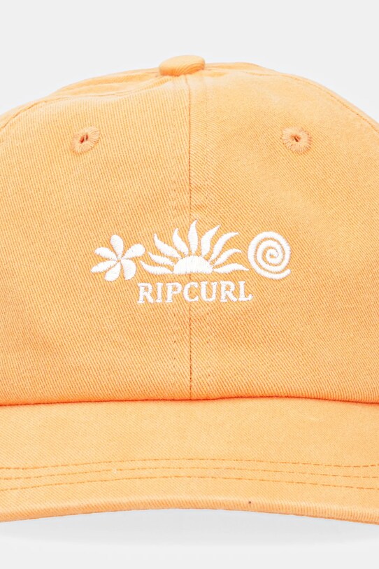 Rip Curl czapka z daszkiem bawełniana 04QWHE pomarańczowy SS25