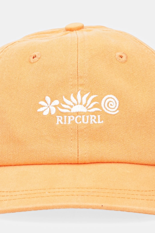 Rip Curl czapka z daszkiem bawełniana 04QWHE pomarańczowy SS25