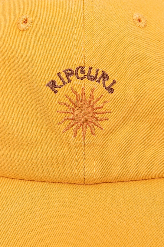 Akcesoria Rip Curl czapka z daszkiem bawełniana 04QWHE pomarańczowy