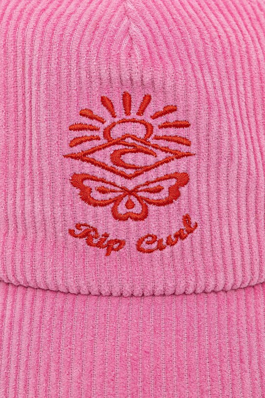 Rip Curl șapcă de baseball din catifea 04WWHE roz SS25