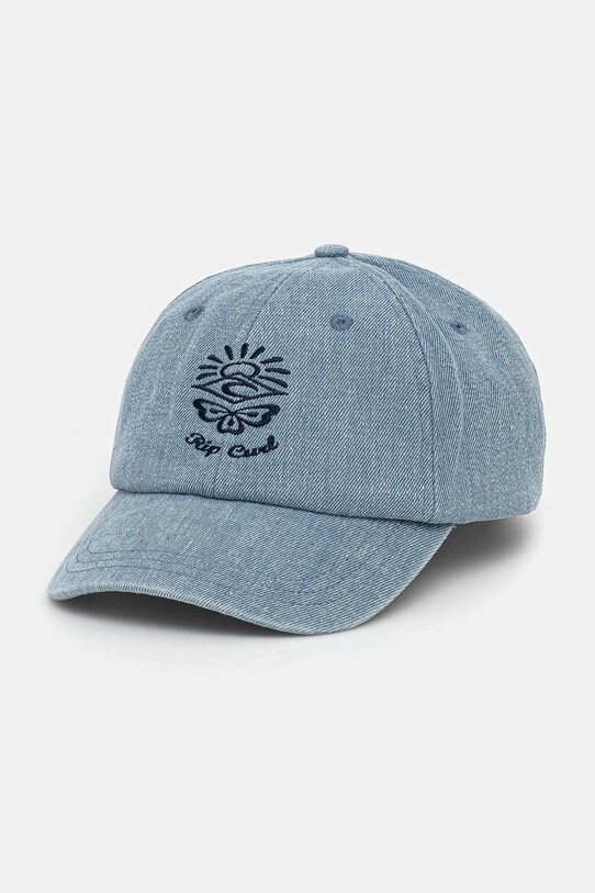 Rip Curl șapcă de baseball din denim bumbac albastru 063WHE