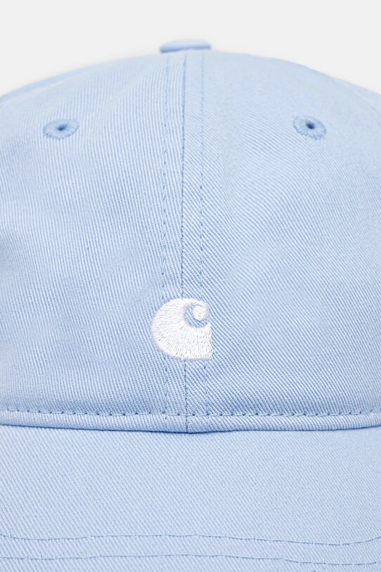 Carhartt WIP berretto da baseball in cotone Madison Logo Cap I034606.2QBXX blu SS25
