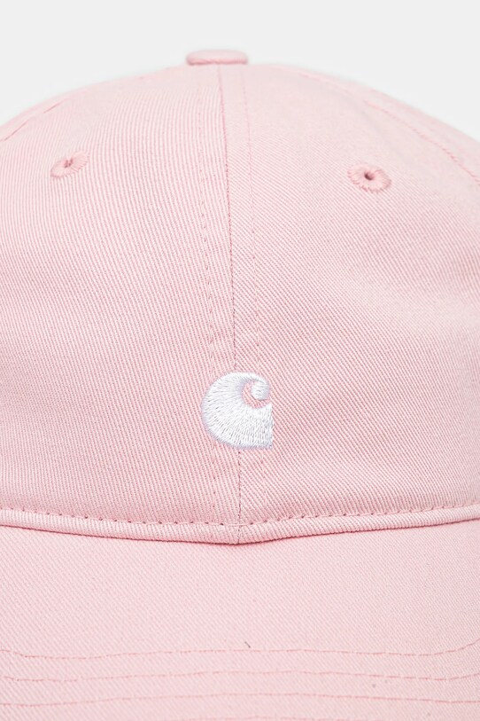 Carhartt WIP berretto da baseball in cotone Madison Logo Cap I034606.2QDXX rosa SS25