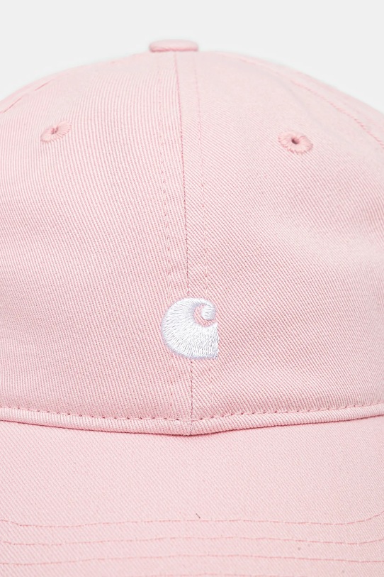 Carhartt WIP czapka z daszkiem bawełniana Madison Logo Cap I034606.2QDXX różowy SS25