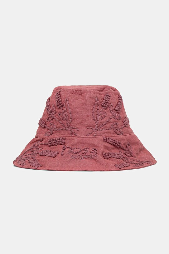 Laneni šešir Hoss Intropia natpis roza 5029630