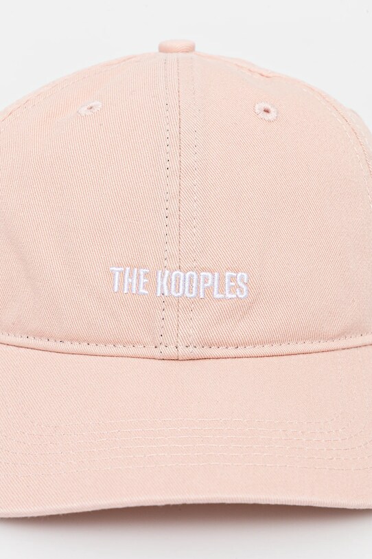 Bombažna bejzbolska kapa The Kooples AMHA30011K roza SS25