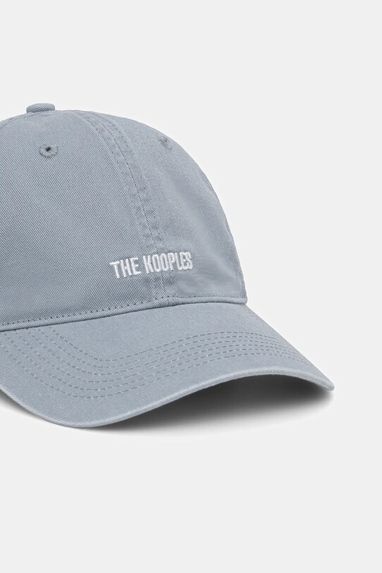 Βαμβακερό καπέλο του μπέιζμπολ The Kooples AMHA30011K μπλε SS25