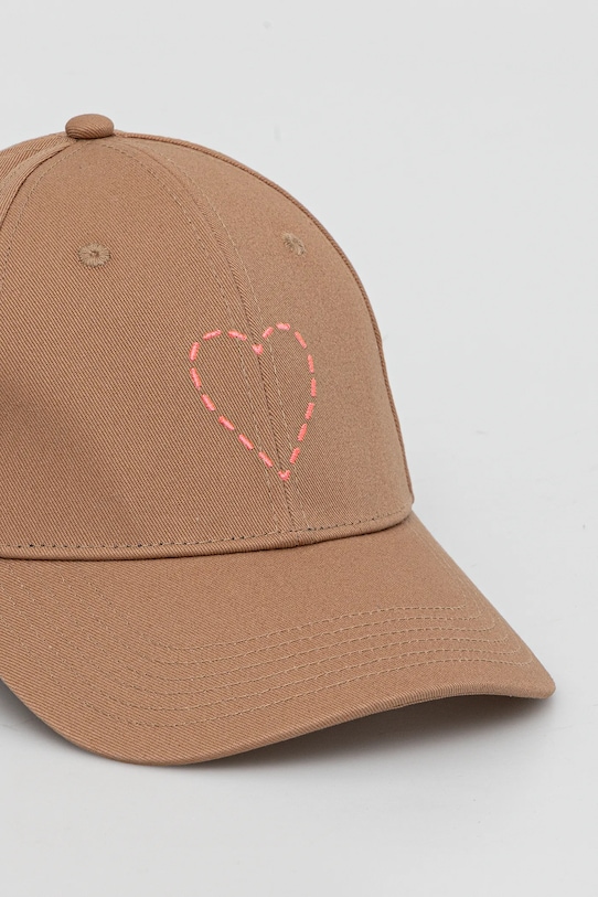 Bavlněná baseballová čepice FROM FUTURE hnědá ACA02113