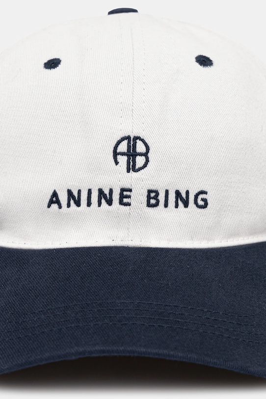 Anine Bing cotton baseball cap Jeremy Baseball Cap A.12.9084 white SS25