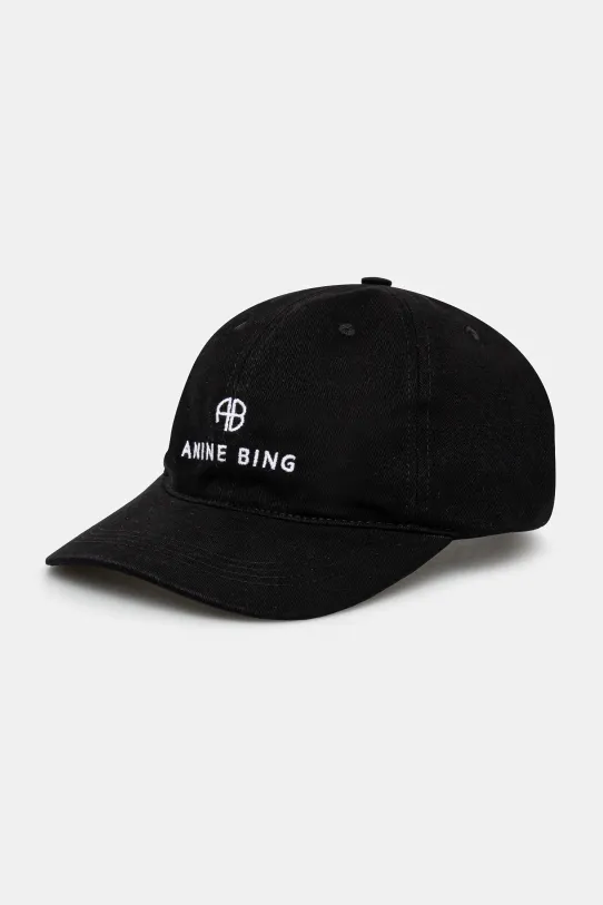 Anine Bing cotton baseball cap Jeremy Baseball Cap cotton black S.12.9084