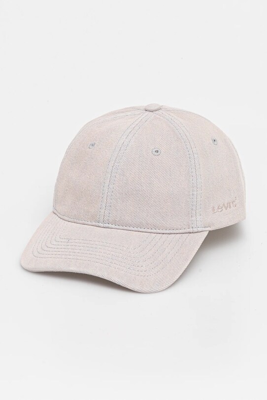 Levi's șapcă de baseball din denim bumbac roz D7923.0009