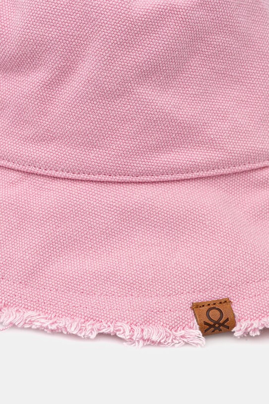 United Colors of Benetton kapelusz bawełniany 6IYP1A008 różowy SS25