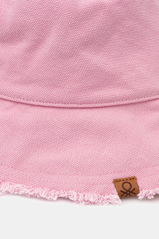 United Colors of Benetton pălărie din bumbac 6IYP1A008 roz SS25
