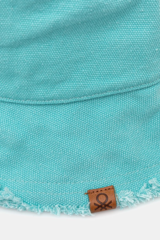 Akcesoria United Colors of Benetton kapelusz bawełniany 6IYP1A008 turkusowy