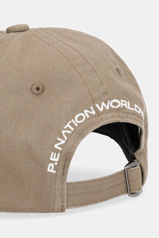 Akcesoria P.E Nation czapka z daszkiem bawełniana Heads Up 251A299 brązowy