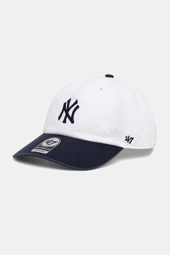 Sporty & Rich czapka z daszkiem Yankees Serif bawełna biały AC060623631WH50