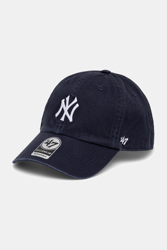 Sporty & Rich czapka z daszkiem Yankees Serif bawełna granatowy AC060623660BL106