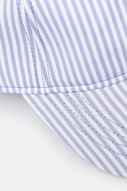 Памучна шапка с козирка Fiorucci Striped Tie Ribbon W02SMAHA398CJ01BL07 син SS25