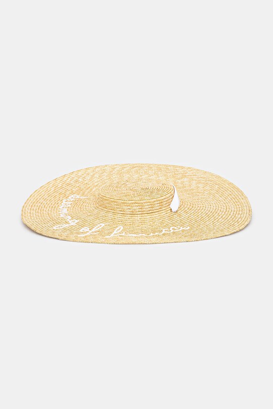 Капела Fiorucci Straw Embroidered Tie Ribbon W02SMAHA399ST01NA02 бежов SS25